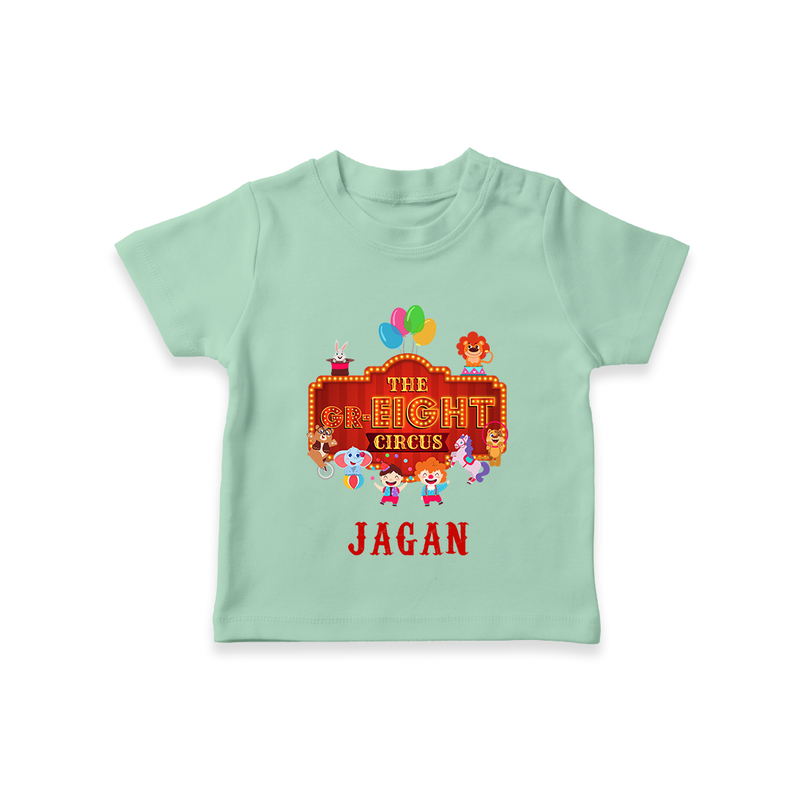 Newborn T-Shirt for 8 Month | Customizable T-Shirt | Ideal for Celebrations - MINT GREEN - 0-5 Months Old (Chest 17")
