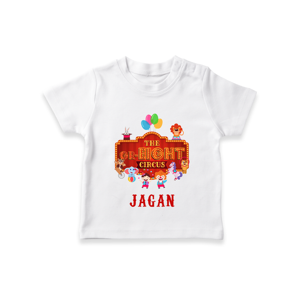 Newborn T-Shirt for 8 Month | Customizable T-Shirt | Ideal for Celebrations - WHITE - 0-5 Months Old (Chest 17")
