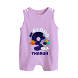 Newborn Romper Suit/ Sleeveless Romper/Romper Suit/ Sleeveless Romper for 9 Month | Customizable Romper Suit/ Sleeveless Romper | Ideal for Celebrations - LILAC - 0 - 5 Months Old (Chest 18")