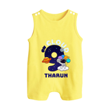 Newborn Romper Suit/ Sleeveless Romper/Romper Suit/ Sleeveless Romper for 9 Month | Customizable Romper Suit/ Sleeveless Romper | Ideal for Celebrations - PASTEL YELLOW - 0 - 5 Months Old (Chest 18")