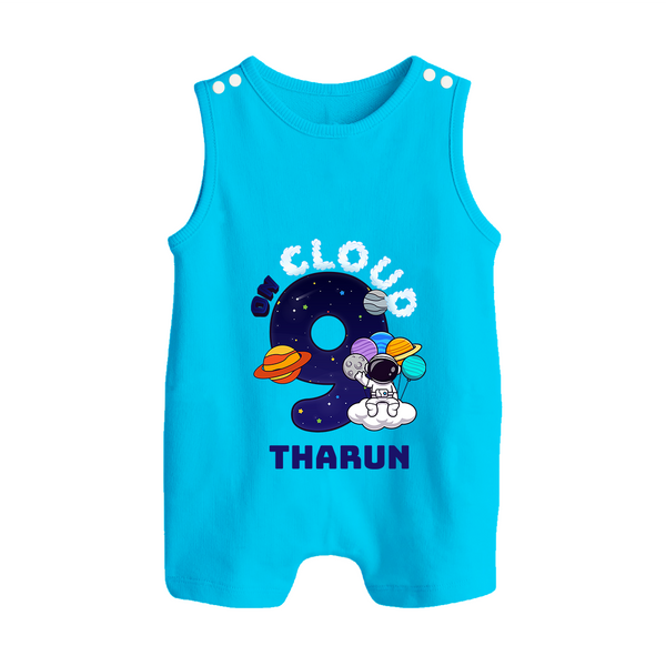 Newborn Romper Suit/ Sleeveless Romper/Romper Suit/ Sleeveless Romper for 9 Month | Customizable Romper Suit/ Sleeveless Romper | Ideal for Celebrations - SKY BLUE - 0 - 5 Months Old (Chest 18")