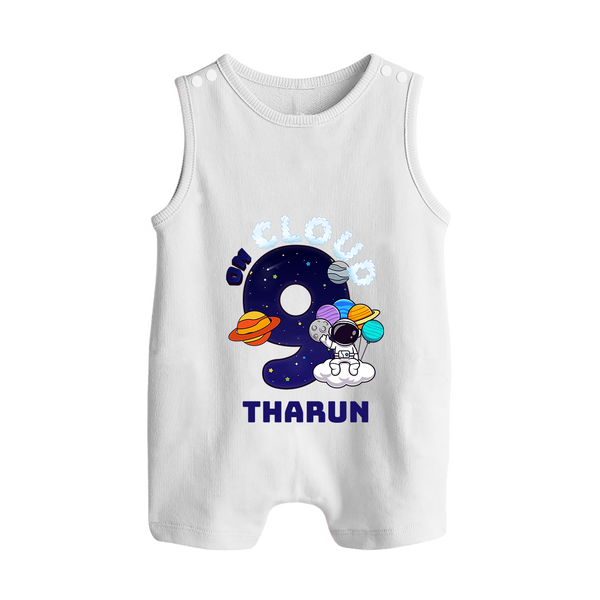Newborn Romper Suit/ Sleeveless Romper/Romper Suit/ Sleeveless Romper for 9 Month | Customizable Romper Suit/ Sleeveless Romper | Ideal for Celebrations - WHITE - 0 - 5 Months Old (Chest 18")