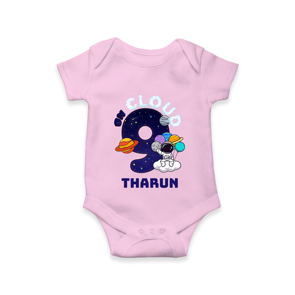 Newborn Romper/Onesie for 9 Month | Customizable Bodysuit | Ideal for Celebrations - BABY PINK - New Born (Chest 14")