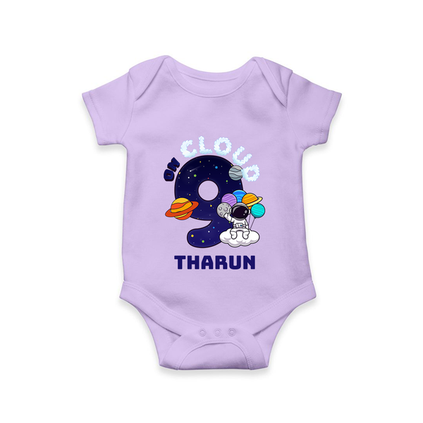 Newborn Romper/Onesie for 9 Month | Customizable Bodysuit | Ideal for Celebrations - LILAC - New Born (Chest 14")