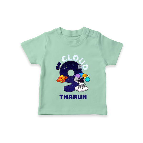 Newborn T-Shirt/T-Shirt for 9 Month | Customizable T-Shirt | Ideal for Celebrations - MINT GREEN - 0-5 Months Old (Chest 17")