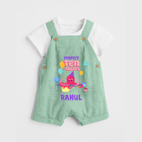 Newborn Dungaree Set for 10 Month | Customizable Dungaree Set | Ideal for Celebrations - MINT GREEN - 0 - 5 Months Old (Chest 18")
