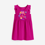 Celebrate The 10th Birthday "Perfect Ten-Tacles"with Personalized Frock - HOT PINK - 0 - 6 Months Old (Chest 18")