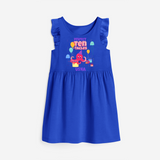 Celebrate The 10th Birthday "Perfect Ten-Tacles"with Personalized Frock - ROYAL BLUE - 0 - 6 Months Old (Chest 18")