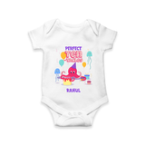 Celebrate The 10th Month With Our Ocean Theme - Customized Romper For Babies With Name - WHITE - 0 - 3 Months Old (Chest 16")