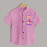 Newborn Shirt for 10 Month | Customizable Shirt | Ideal for Celebrations - BABY PINK - 0 - 6 Months Old (Chest 23")