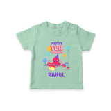 Newborn T-Shirt for 10 Month | Customizable T-Shirt | Ideal for Celebrations - MINT GREEN - 0-5 Months Old (Chest 17")