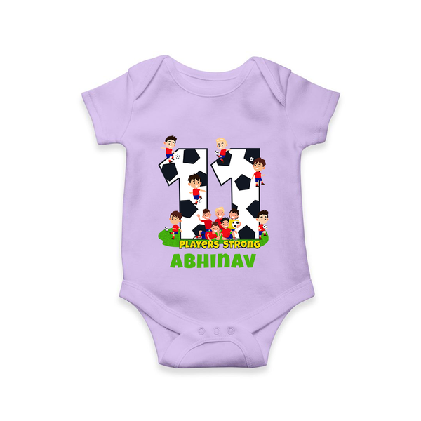 Newborn Romper/Onesie for 11 Month | Customizable Bodysuit | Ideal for Celebrations - LILAC - New Born (Chest 14")