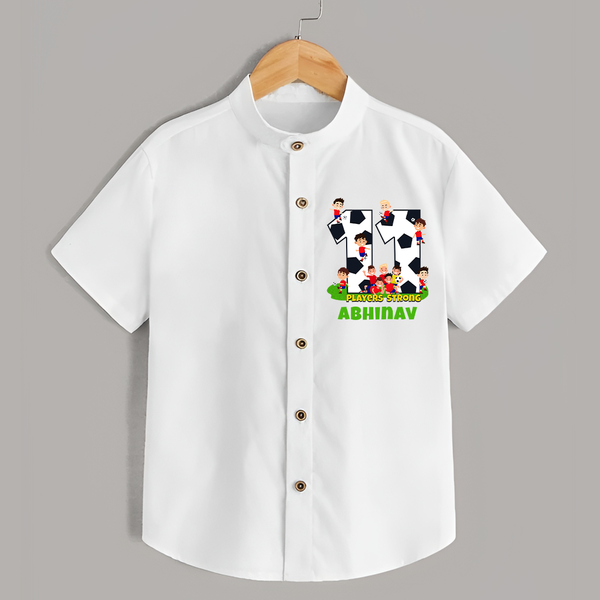 Newborn Shirt for 11 Month | Customizable Shirt | Ideal for Celebrations - WHITE - 0 - 6 Months Old (Chest 23")