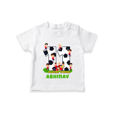 Newborn T-Shirt for 11 Month | Customizable T-Shirt | Ideal for Celebrations - WHITE - 0-5 Months Old (Chest 17")