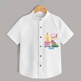 One-derful 1st Birthday – Custom Name Shirt for Boys - WHITE - 0 - 6 Months Old (Chest 21")