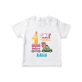 Personalized Baby T-Shirt for 1st Month | Milestone T-Shirt Outfit | Newborn Friendly - WHITE - 0-5 Months Old (Chest 17")