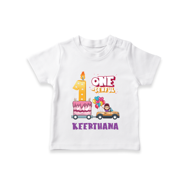 Baby Dress for 1 Month | Custom Print T-Shirt | Ideal Gift - WHITE - 0-5 Months Old (Chest 17")