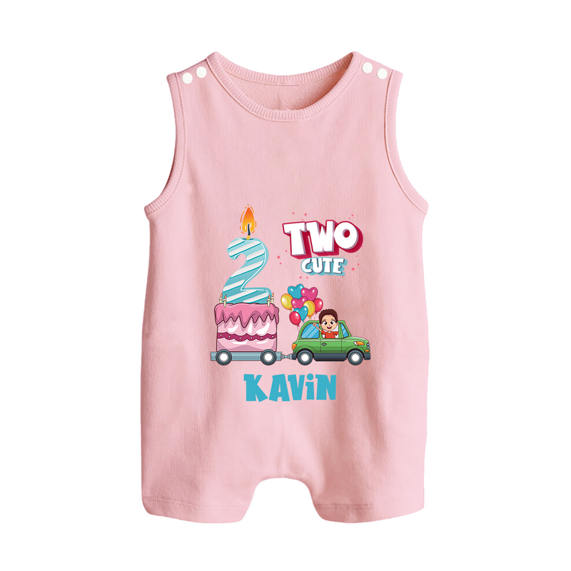 Baby Milestone Romper Suit/ Sleeveless Romper | Custom 2 Month Romper Suit/ Sleeveless Romper | Soft, Skin-Friendly Cotton - BABY PINK - 0 - 5 Months Old (Chest 18")