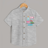 Baby Milestone Shirt | Custom 2 Month Shirt | Soft, Skin-Friendly Cotton - GREY - 0 - 6 Months Old (Chest 23")
