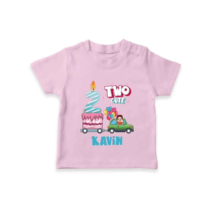 Baby Milestone T-Shirt | Custom 2 Month T-Shirt | Soft, Skin-Friendly Cotton - BABY PINK - 0-5 Months Old (Chest 17")
