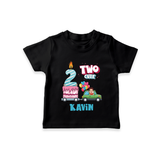 Baby Milestone T-Shirt | Custom 2 Month T-Shirt | Soft, Skin-Friendly Cotton - BLACK - 0-5 Months Old (Chest 17")