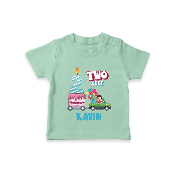 Baby Milestone T-Shirt | Custom 2 Month T-Shirt | Soft, Skin-Friendly Cotton - MINT GREEN - 0-5 Months Old (Chest 17")