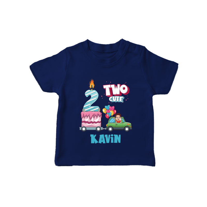 Baby Milestone T-Shirt | Custom 2 Month T-Shirt | Soft, Skin-Friendly Cotton - NAVY BLUE - 0-5 Months Old (Chest 17")