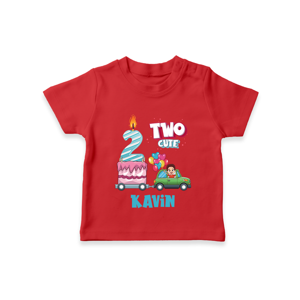 Baby Milestone T-Shirt | Custom 2 Month T-Shirt | Soft, Skin-Friendly Cotton - RED - 0-5 Months Old (Chest 17")