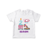 Celebrate 2 Month with Custom T-Shirt | Personalized Newborn Outfit | Soft Cotton Comfort - WHITE - 0-5 Months Old (Chest 17")