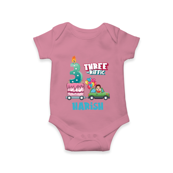 Celebrate 3 Month with Custom Romper | Personalized Newborn Outfit | Soft Cotton Comfort - ONION - New Born (Chest 14")