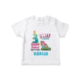 Celebrate 3 Month with Custom T-Shirt | Personalized Newborn Outfit | Soft Cotton Comfort - WHITE - 0-5 Months Old (Chest 17")