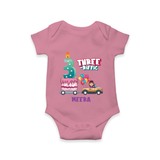 Celebrate Your BabyÕs 3rd Month With "THREE-RIFFIC" - Special Romper For Babies With Name - ONION - 0 - 3 Months Old (Chest 16")