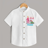Celebrate 4 Month with Custom Shirt | Personalized Newborn Outfit | Soft Cotton Comfort - WHITE - 0 - 6 Months Old (Chest 23")