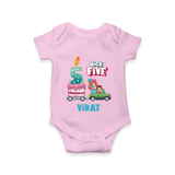 Newborn Romper/Onesie for 5 Month | Customizable Bodysuit | Ideal for Celebrations - BABY PINK - New Born (Chest 14")