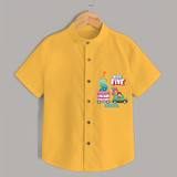 High Five 5th Birthday – Custom Name Shirt for Boys - YELLOW - 0 - 6 Months Old (Chest 21")