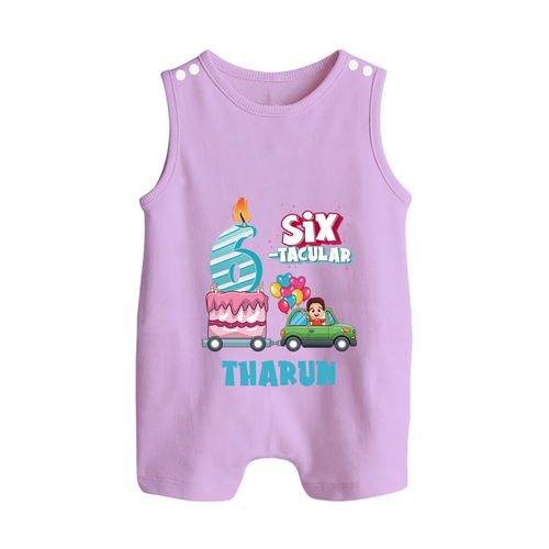 Celebrate 6 Month with Custom Romper Suit/ Sleeveless Romper | Personalized Newborn Outfit | Soft Cotton Comfort
