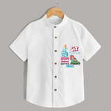 Six-tacular 6th Birthday – Custom Name Shirt for Boys - WHITE - 0 - 6 Months Old (Chest 21")