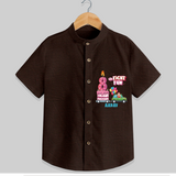 Gr-Eight Fun 8th Birthday – Custom Name Shirt for Boys - CHOCOLATE BROWN - 0 - 6 Months Old (Chest 21")