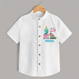 Baby Milestone Shirt | Custom 9 Month Shirt | Soft, Skin-Friendly Cotton - WHITE - 0 - 6 Months Old (Chest 23")