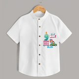 Fine-Nine 9th Birthday – Custom Name Shirt for Boys - WHITE - 0 - 6 Months Old (Chest 21")
