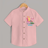 Celebrate Your Kids 10th Year Birthday With "TEN ON TEN" - Personalized Birthday Shirts with Customized Name - PEACH - 0 - 6 Months Old (Chest 23")