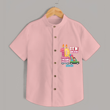 Ten-Oh Ten 10th Birthday – Custom Name Shirt for Boys - PEACH - 0 - 6 Months Old (Chest 21")