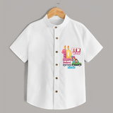 Ten-Oh Ten 10th Birthday – Custom Name Shirt for Boys - WHITE - 0 - 6 Months Old (Chest 21")