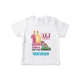 Baby Milestone T-Shirt | Custom 10 Month T-Shirt | Soft, Skin-Friendly Cotton - WHITE - 0-5 Months Old (Chest 17")