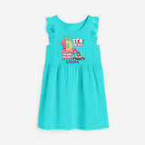 Ten-Oh Ten 10th Birthday – Personalized Name Frock for Girls - LIGHT BLUE - 0 - 6 Months Old (Chest 18")