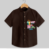 Eleven Dreams 11th Birthday – Custom Name Shirt for Boys - CHOCOLATE BROWN - 0 - 6 Months Old (Chest 21")