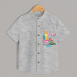 Eleven Dreams 11th Birthday – Custom Name Shirt for Boys - GREY MELANGE - 0 - 6 Months Old (Chest 21")