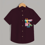 Eleven Dreams 11th Birthday – Custom Name Shirt for Boys - MAROON - 0 - 6 Months Old (Chest 21")
