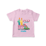 Celebrate Your Kids 11th Year Birthday With "ELEVEN DREAMS" - Personalized Birthday T-Shirts with Customized Name For Boys - PINK - 0-5 Months Old (Chest 17")