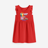 Eleven Dreams 11th Birthday – Personalized Name Frock for Girls - RED - 0 - 6 Months Old (Chest 18")